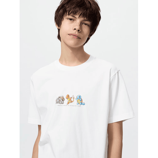 Preventa Polera Uniqlo Pokemon 30th anniversary - Starters - Tallas Japonesas