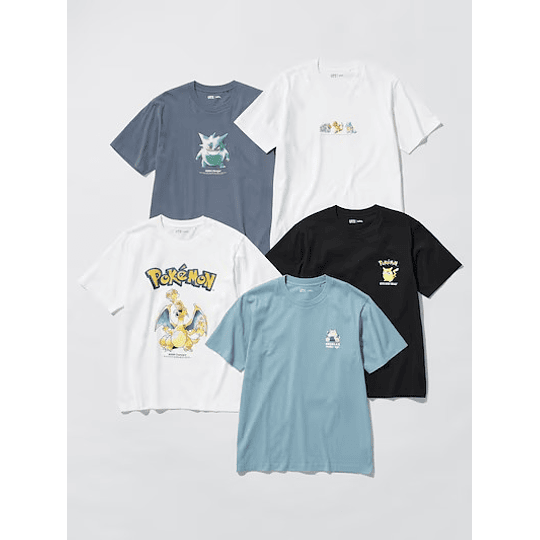 Preventa Polera Uniqlo Pokemon 30th anniversary - Chubby Pikachu - Tallas Japonesas