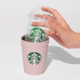 Preventa Starbucks | Sakura 2026 | 2-Way Stainless Steel Cup/Holder, Matte Pink, 355ml
