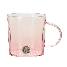 Preventa Starbucks | Sakura 2026 | Heat-Resistant Glass Mug Medal Pink Gradient 355ml