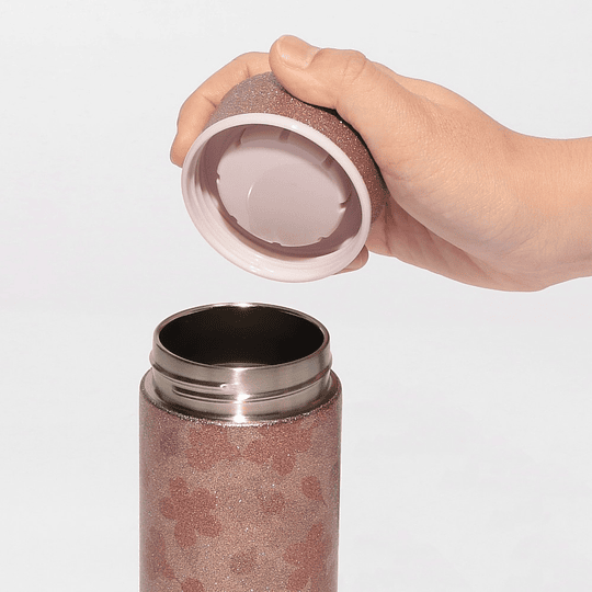 Preventa Starbucks | Sakura 2026 | Glitter Pink Beige Stainless Steel Bottle 355ml