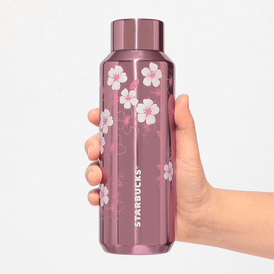 Preventa Starbucks | Sakura 2026 | Stainless Steel Bottle Metallic Pink 473ml