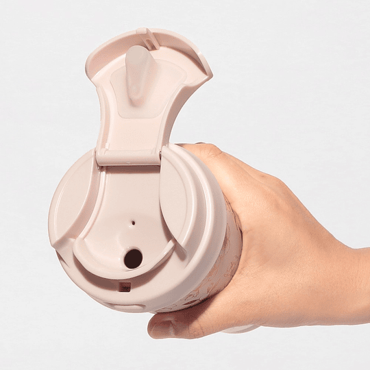 Preventa Starbucks | Sakura 2026 | Stainless Steel TO GO-Bottle Pink Beige & Gold 473ml