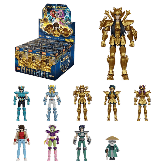 Blokees Figures | Saint Seiya | Galaxy Version 02 | The Legacy of the Gold Saints | Caja 9 Figuras Al Azar