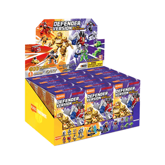 Blokees Figures | Transformers Defender Version 02 The Overthrow  | Caja 12 figuras al azar