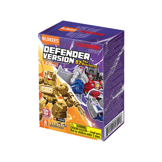Blokees Figures | Transformers Defender Version 02 The Overthrow  | Caja 12 figuras al azar