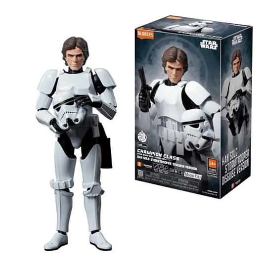 Blokees Figures | Star Wars | Champion Class | CC03 | HAN SOLO Stormtrooper Disguise version
