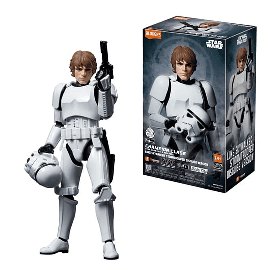 Blokees Figures | Star Wars | Champion Class | CC04 | Luke Skywalker Stormtrooper disguise version