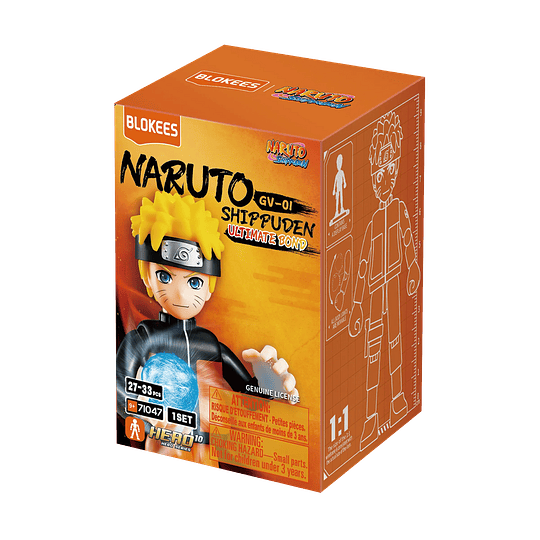 Blokees Figures | Naruto Shippuden | Galaxy Version 01 Ultimate Bond |Caja 9 Figuras Al Azar