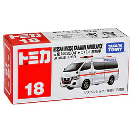Tomica | Nº18 | Nissan NV350  Caravan Ambulance