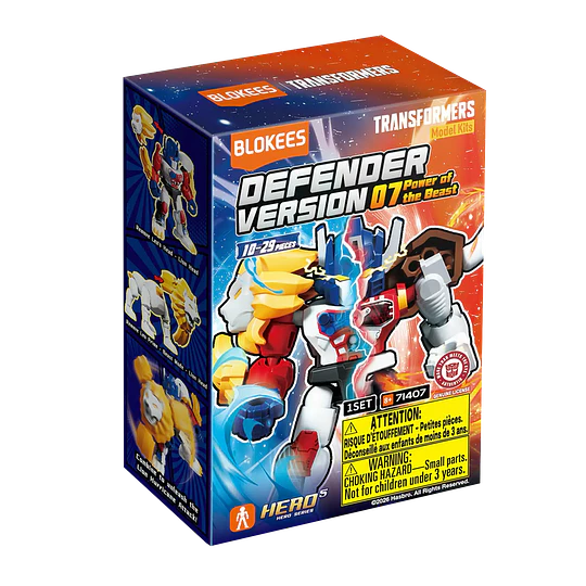 Blokees Figures | Transformers Defender Version 07 Power of the Beast | Figura Al azar
