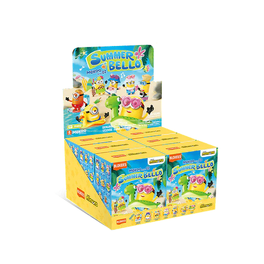 Blokees Figures | Minions Serie Mokoo | 02 Summer Bello | Set 6 figuras al Azar