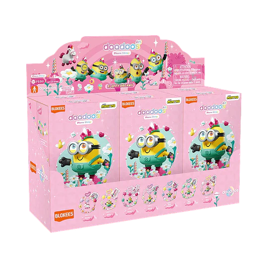 Blokees Figures | Minions daadoos Art Series 01 | Fluffy Dreams | Caja 6 Figuras Al Azar