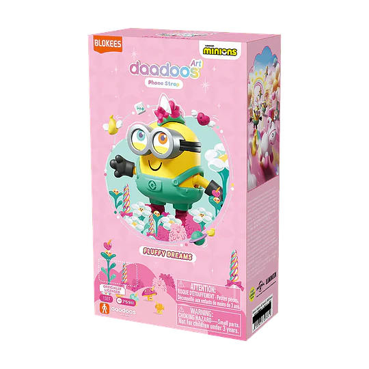 Blokees Figures | Minions daadoos Art Series 01 | Fluffy Dreams | Caja 6 Figuras Al Azar