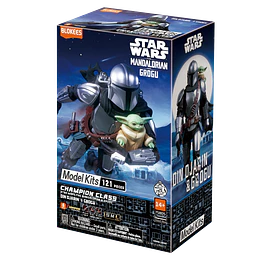 Blokees Figures | Star Wars | Champion Class | CC05 | Din Djarin & Grogu