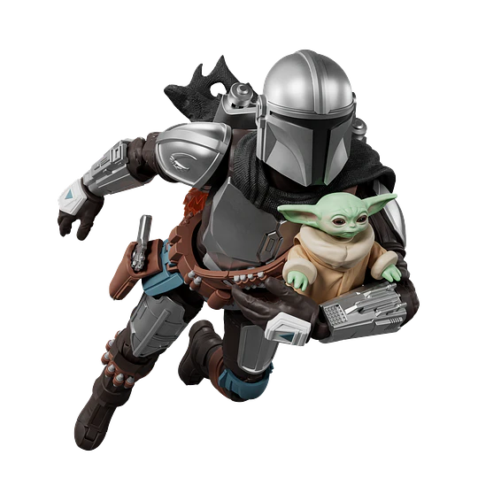 Blokees Figures | Star Wars | Champion Class | CC05 | Din Djarin & Grogu