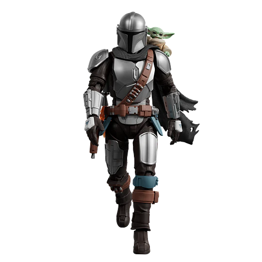 Blokees Figures | Star Wars | Champion Class | CC05 | Din Djarin & Grogu