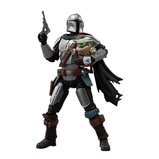 Blokees Figures | Star Wars | Champion Class | CC05 | Din Djarin & Grogu