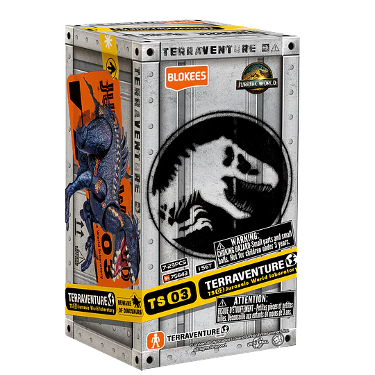 Blokees Figures | Jurassic World Terraventure TS 03 | Jurassic World Laboratory | Caja 12 Figuras Al Azar