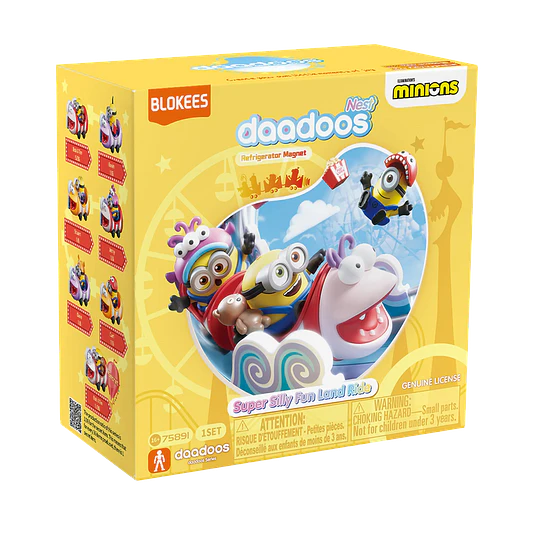 Blokees Figures | Minions daadoos Nest Series 01| Super Silly Fun Land Ride | Figura Al Azar