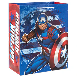 Hallmark I 31" Marvel Captain America Large Gift Bag