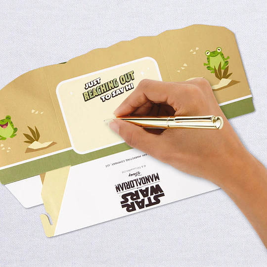 Hallmark I Star Wars Mandalorian The Child 3D Pop-Up Hello Card