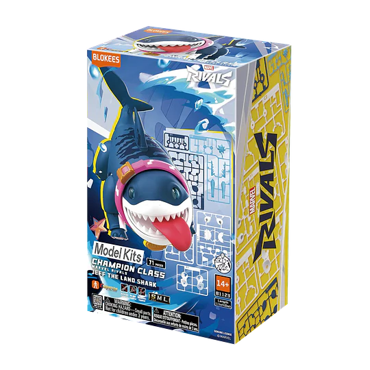 Blokees Figures | Marvel | Rivals | Champion Class 12 | JEFF THE LAND SHARK™