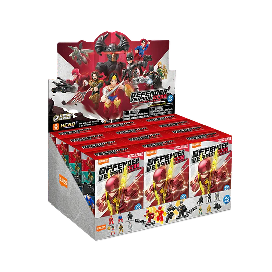 Blokees Figures | DC | Defender Version | 02 | Justice League | Caja 12 Figuras Al Azar