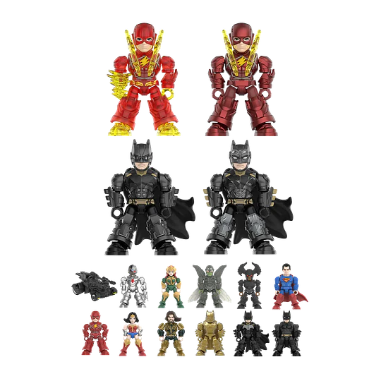Blokees Figures | DC | Defender Version | 02 | Justice League | Caja 12 Figuras Al Azar