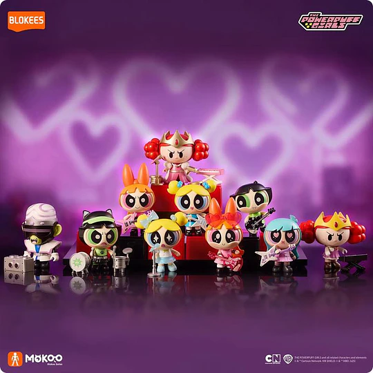 Blokees Figures | The Powerpuff Girls | Mokoo 01 Cute Beats | Caja 9 Figura Al Azar