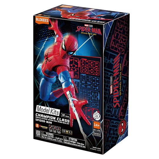 Blokees Figures | Marvel | Rivals | Champion Class  13 | Spider-Man Brand New Day