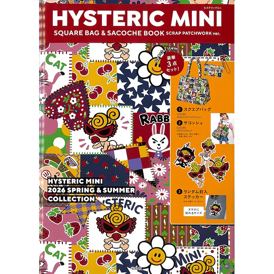 HYSTERIC MINI SQUARE BAG & SACOCHE BOOK SCRAP PATCHWORK