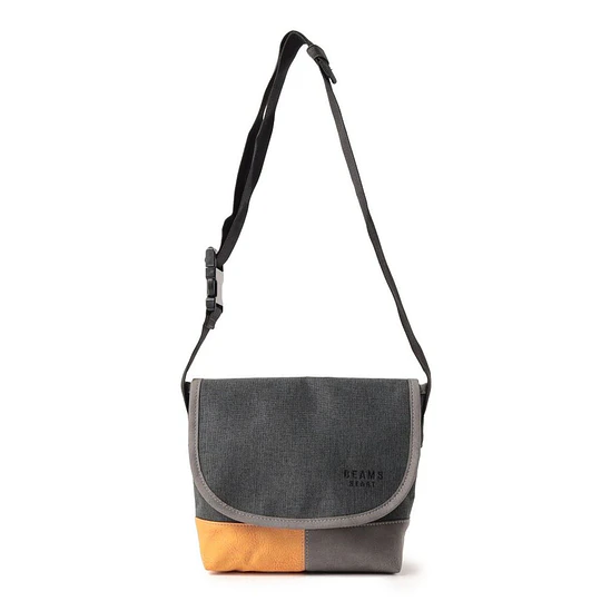 BEAMS HEART | Polyester heathered combination mini messenger bag