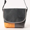 BEAMS HEART | Polyester heathered combination mini messenger bag