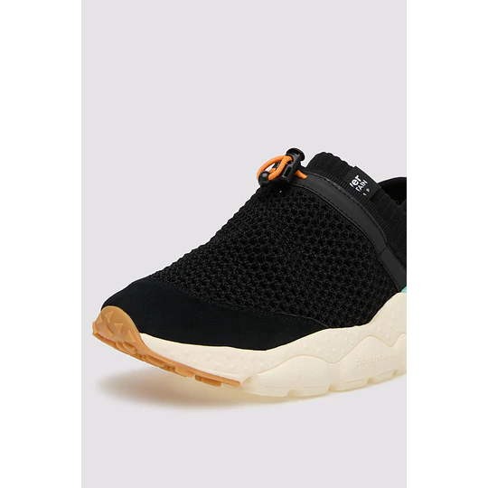 Flower Mountain X Raised By Wolves | Slip on suede and fabric sneakers - Black