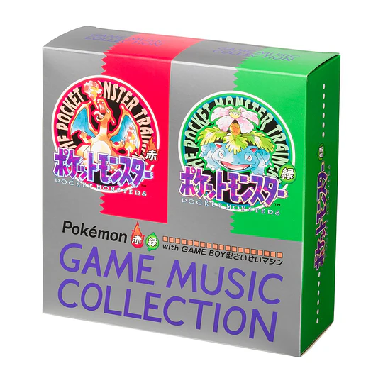 Pokémon Red & Green Game Music Collection with Game Boy-shaped