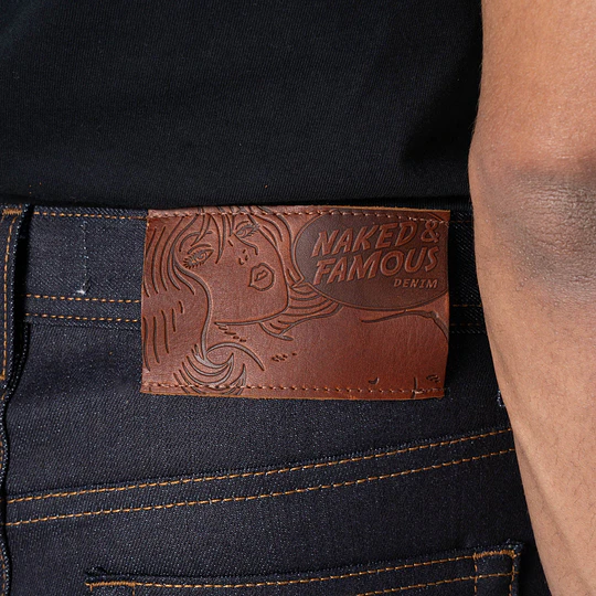 Japanese Selvedge Denim | Naked & Famous | Weird Guy - The Nightshade Stretch Selvedge