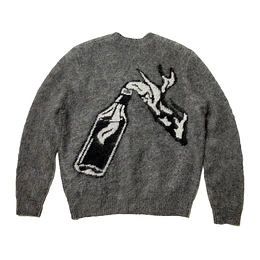 Raised By Wolves | Molotov Cardigan Sweater Charcoal