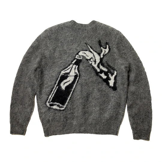 Raised By Wolves | Molotov Cardigan Sweater Charcoal