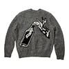 Raised By Wolves | Molotov Cardigan Sweater Charcoal
