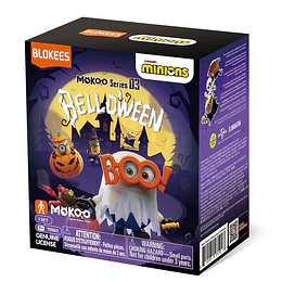 Blokees Figures | Minions Serie Mokoo | 03 Belloween | Figura Al Azar