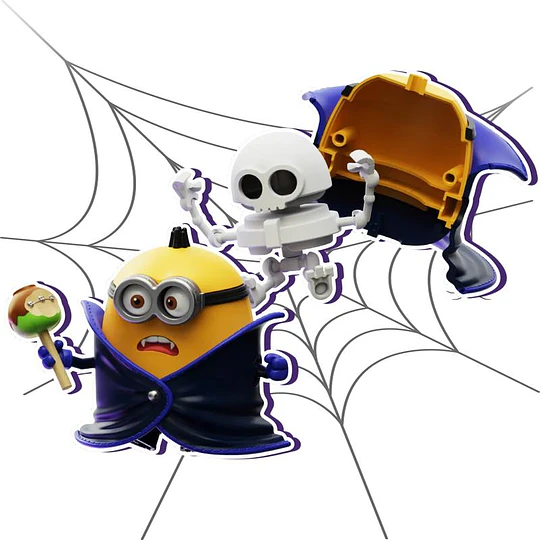 Blokees Figures | Minions Serie Mokoo | 03 Belloween | Figura Al Azar