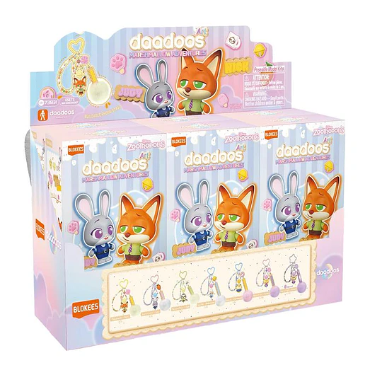 Blokees Figures | Zootopia Daadoos Art Series | 01 Marshmallow Adventures | Figura Al Azar