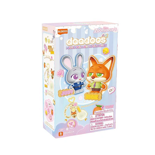 Blokees Figures | Zootopia Daadoos Art Series | 01 Marshmallow Adventures | Caja 6 Figuras Al Azar