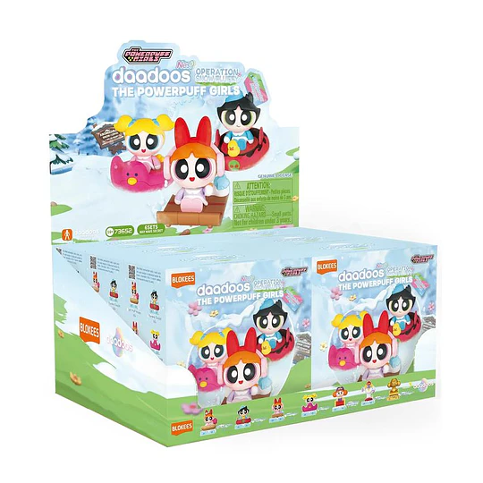 Blokees Figures | The Powerpuff Girls | daadoos  Nest Series | 01 Operation Snow Fluffy | Figura Al Azar
