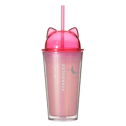 Starbucks | Halloween 2026 | Cold Cup Tumbler Cat 473ml Pink Straw