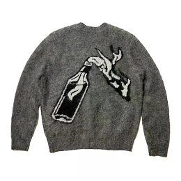Raised By Wolves | Molotov Cardigan Sweater Charcoal