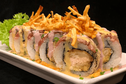 Huancaína Nikkei Roll