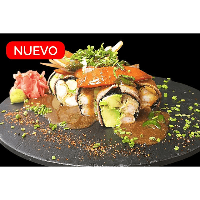 Roll Filete Saltado sin arroz 