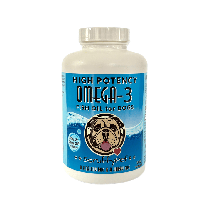 Omega 3 de alta potencia con vitamina E para perros, 180 cápsulas 1